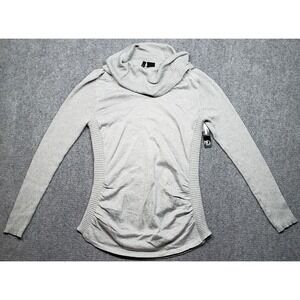 New Directions Sweater Womens M Cowl Neck Long Sleeve Metallic Knit Pullover New